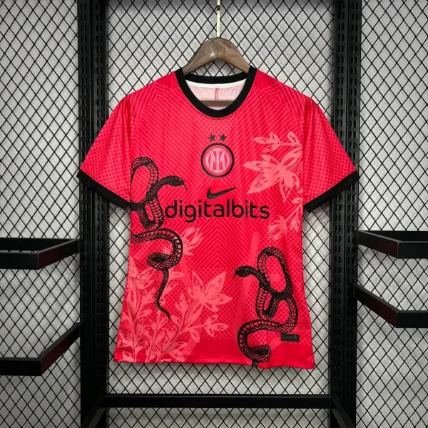 Maillot Inter Milan Concept Rouge 2024/2025 — devant Maillot Inter Milan Concept Rouge 2024/2025 — devant