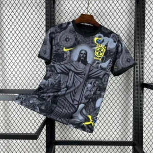 Maillot Brésil Concept Christ Gris 2025/2026 — devant Maillot Brésil Concept Christ Gris 2025/2026 — devant