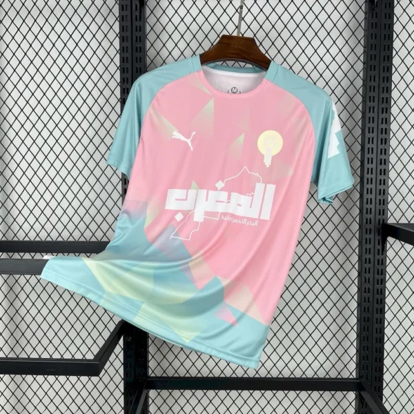 Maillot Maroc Concept Rose et Turquoise 2025/2026 — devant