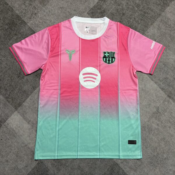 Maillot FC Barcelone Concept Rose et Vert 2025/2026 — devant