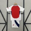 Kit Enfant Arsenal Rouge et Blanc 2024/2025 — dos