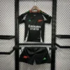 Kit Enfant Arsenal Noir et Vert 2024/2025 — devant
