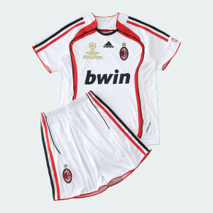 Kit Maillot AC Milan Rétro Extérieur 2006/07 Enfant