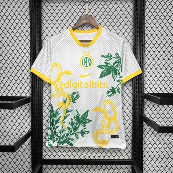Maillot Inter Milan Concept Jaune 2024/2025 — devant Maillot Inter Milan Concept Jaune 2024/2025 — devant