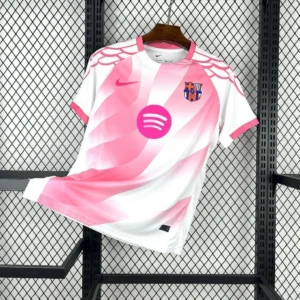 Maillot FC Barcelone Concept Rose et Blanc 2025/2026 — devant Maillot FC Barcelone Concept Rose et Blanc 2025/2026 — devant