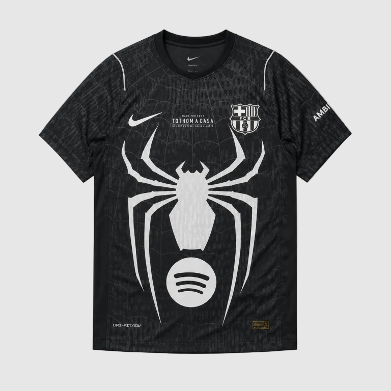 Maillot Barcelona Noir Édition Joueur 25/26 – Spider-Man