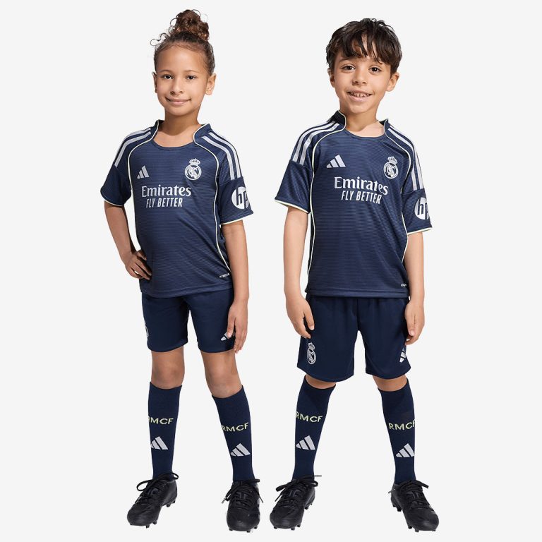 Kit Maillot Real Madrid Extérieur 2025/26 — Enfant