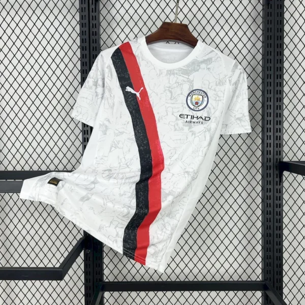 Maillot Manchester City Extérieur Blanc 2025/2026 — devant Maillot Manchester City Extérieur Blanc 2025/2026 — devant