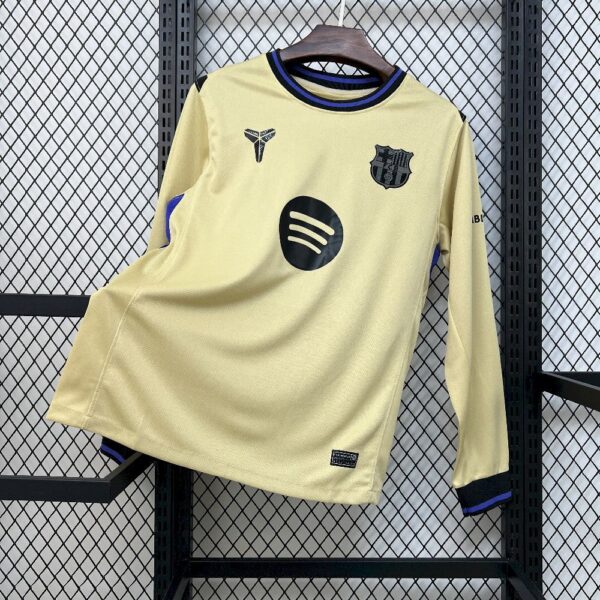 Maillot FC Barcelone Extérieur 2025/2026 Manches Longues — devant