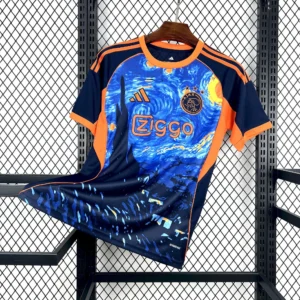 Maillot Ajax Amsterdam Concept Bleu et Orange 2025/2026 — devant Maillot Ajax Amsterdam Concept Bleu et Orange 2025/2026 — devant