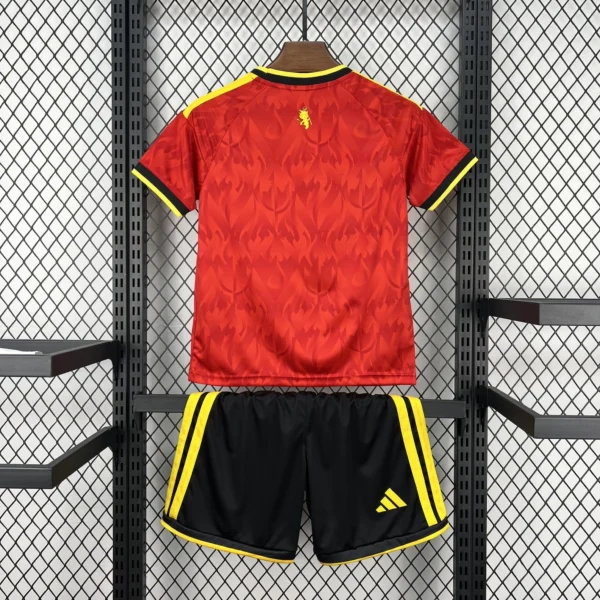 Kit Enfant Belgique Rouge et Jaune 2026/2027 — dos