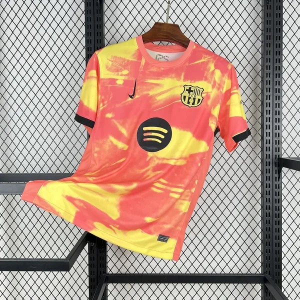 Maillot FC Barcelone Concept Orange et Jaune 2025/2026 — devant