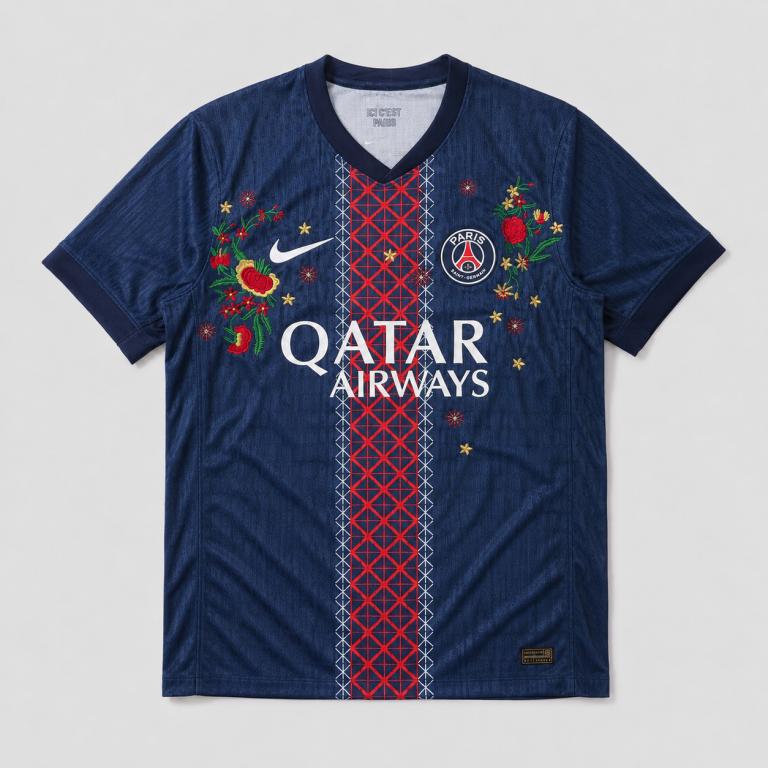 Maillot PSG Domicile 2025/26 — Édition Joueur Brodée