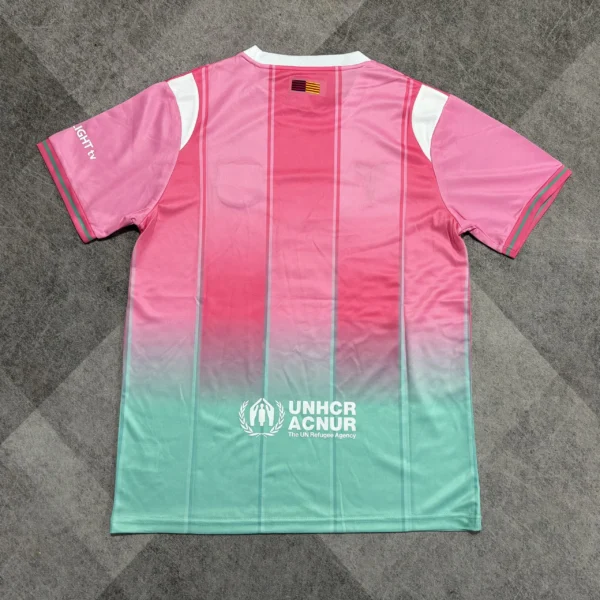 Maillot FC Barcelone Concept Rose et Vert 2025/2026 — dos