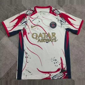 Maillot PSG Concept Blanc Marbré 2025/2026 — devant Maillot PSG Concept Blanc Marbré 2025/2026 — devant