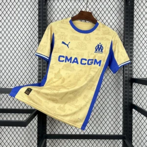 Maillot OM Concept Jaune Pâle 2025/2026 — devant