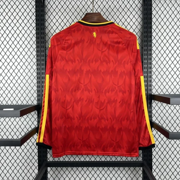 Maillot Belgique Domicile 2026/2027 Manches Longues — dos Maillot Belgique Domicile 2026/2027 Manches Longues — dos