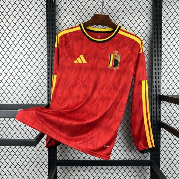 Maillot Belgique Domicile 2026/2027 Manches Longues — devant Maillot Belgique Domicile 2026/2027 Manches Longues — devant