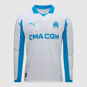 Maillot Olympique Marseille Domicile 2025/26 — Manches longues
