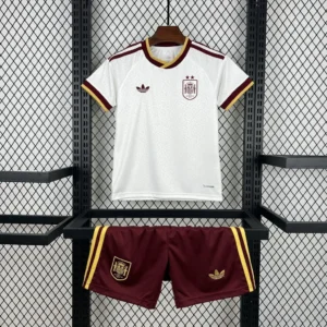 Kit Enfant Espagne 2 Étoiles Blanc 2026/2027 — devant Kit Enfant Espagne 2 Étoiles Blanc 2026/2027 — devant