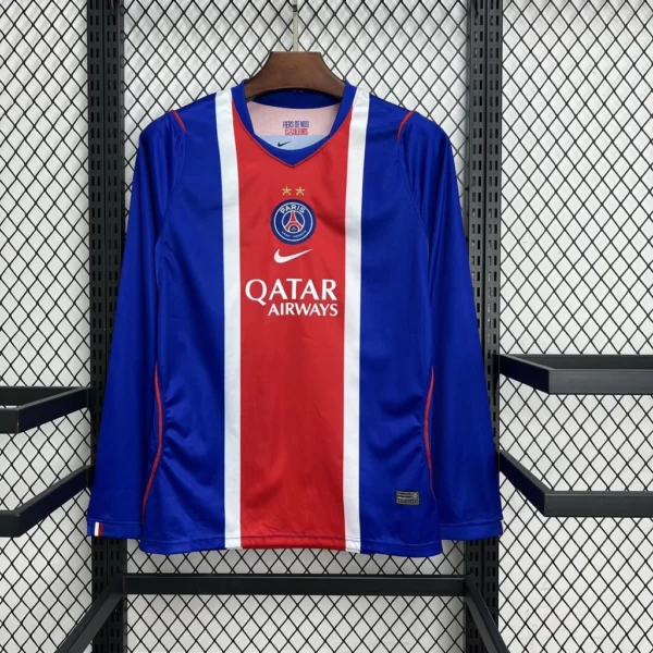 Maillot PSG Domicile 2 Étoiles 2026/2027 Manches Longues — devant Maillot PSG Domicile 2 Étoiles 2026/2027 Manches Longues — devant