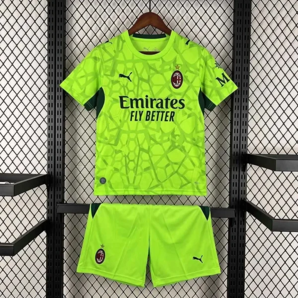 Kit Enfant AC Milan Gardien Vert 2026/2027 — devant Kit Enfant AC Milan Gardien Vert 2026/2027 — devant