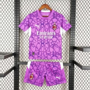 Kit Enfant AC Milan Gardien Violet 2026/2027 — devant Kit Enfant AC Milan Gardien Violet 2026/2027 — devant