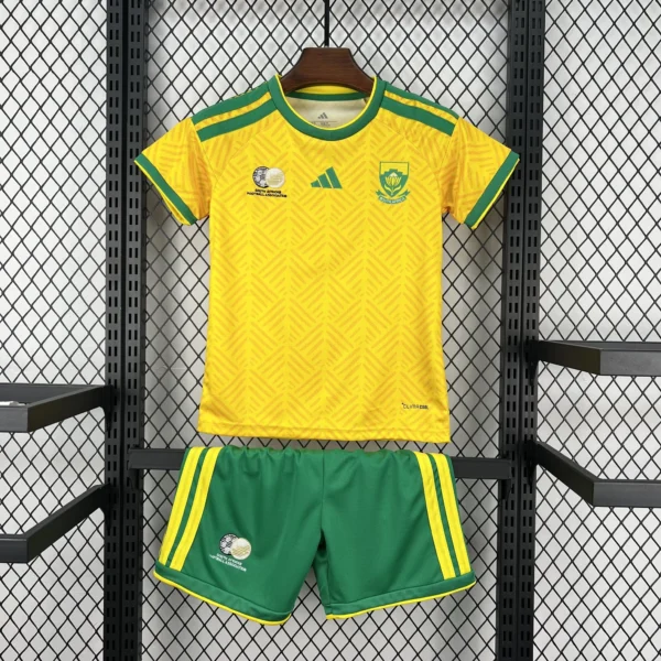 Kit Enfant Afrique du Sud Domicile 2026/2027 — devant Kit Enfant Afrique du Sud Domicile 2026/2027 — devant