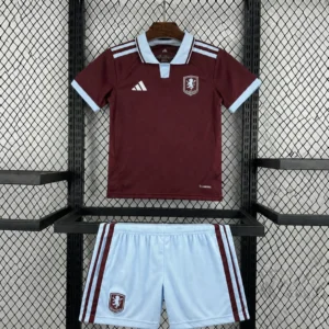 Kit Enfant Aston Villa Domicile 2026/2027 — devant Kit Enfant Aston Villa Domicile 2026/2027 — devant