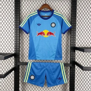 Kit Enfant Leeds United Gardien Bleu 2026/2027 — devant Kit Enfant Leeds United Gardien Bleu 2026/2027 — devant