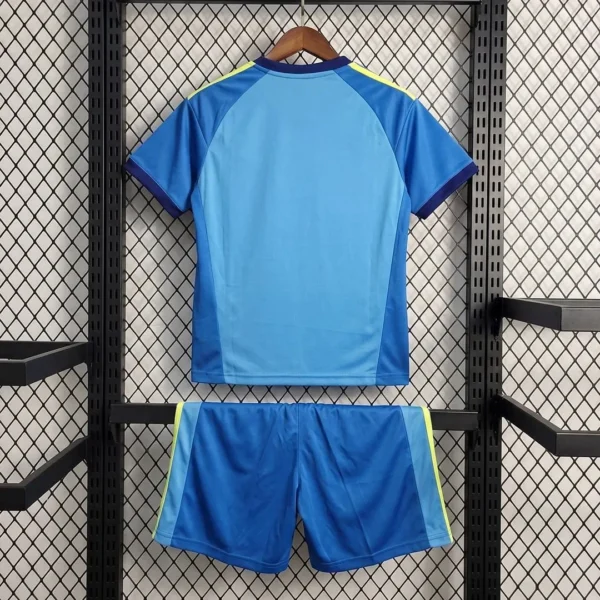 Kit Enfant Leeds United Gardien Bleu 2026/2027 — dos Kit Enfant Leeds United Gardien Bleu 2026/2027 — dos