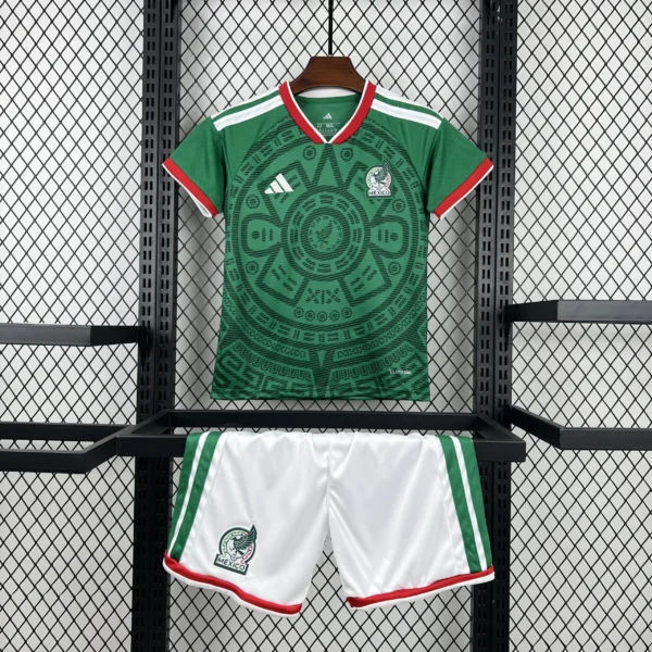 Kit Enfant Mexique Domicile 2026/2027 — devant Kit Enfant Mexique Domicile 2026/2027 — devant