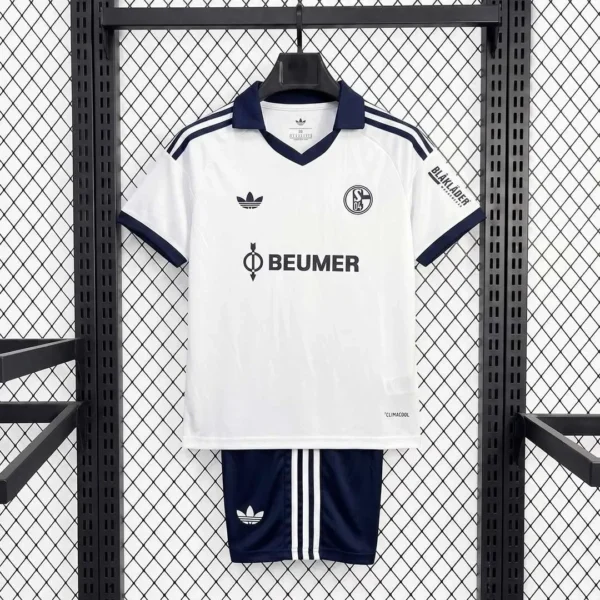 Kit Enfant Schalke 04 Extérieur 2026/2027 — devant Kit Enfant Schalke 04 Extérieur 2026/2027 — devant