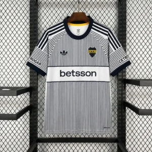 Maillot Boca Juniors Extérieur Rayé Gris 2026/2027 — devant