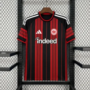 Maillot Eintracht Francfort Extérieur Rouge et Noir 2026/2027 — devant