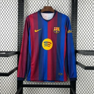 Maillot FC Barcelone Domicile 2026/2027 Manches Longues — devant Maillot FC Barcelone Domicile 2026/2027 Manches Longues — devant