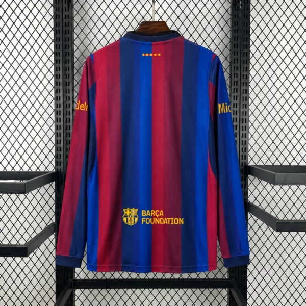 Maillot FC Barcelone Domicile 2026/2027 Manches Longues — dos