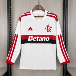 Maillot Flamengo Extérieur 2026/2027 Manches Longues — devant