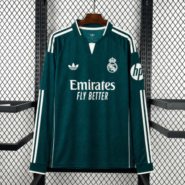 Maillot Real Madrid Extérieur 2026/2027 Manches Longues — devant Maillot Real Madrid Extérieur 2026/2027 Manches Longues — devant