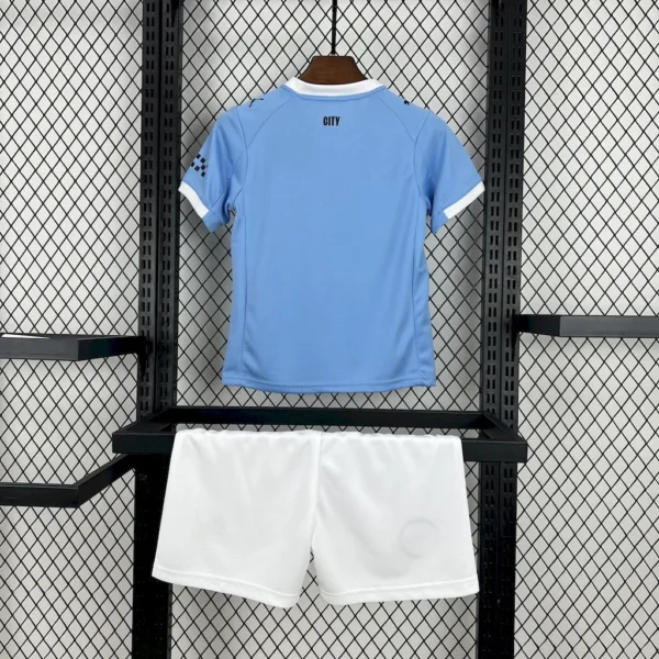 Kit Enfant Manchester City Bleu Ciel 2025/2026 — dos